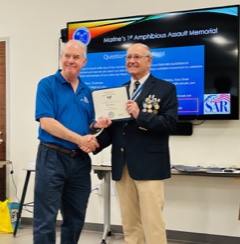 Minuteman Certificate Presentation