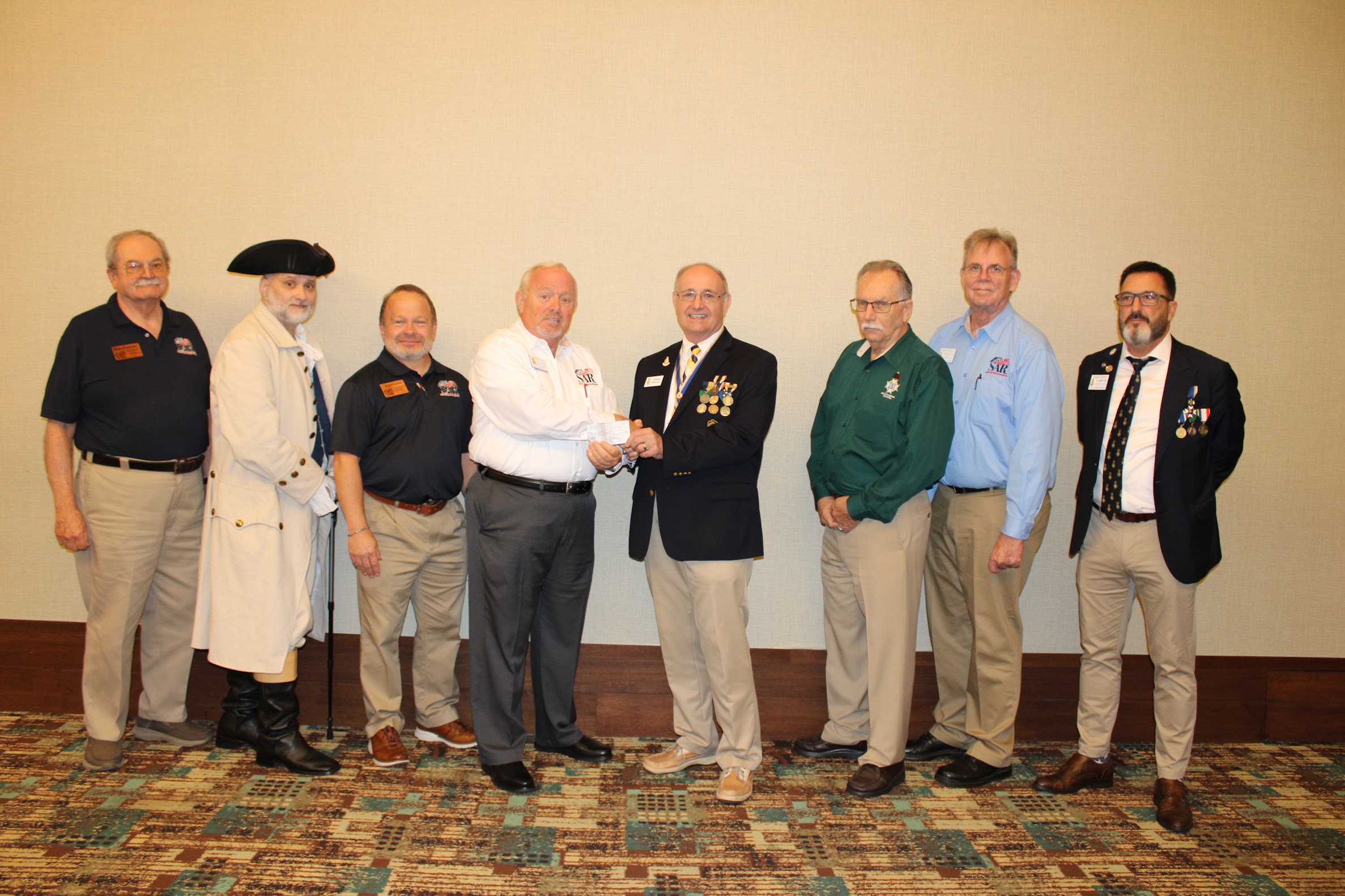 Donation from FLSSAR Sr.VP. Jonathan Hunt