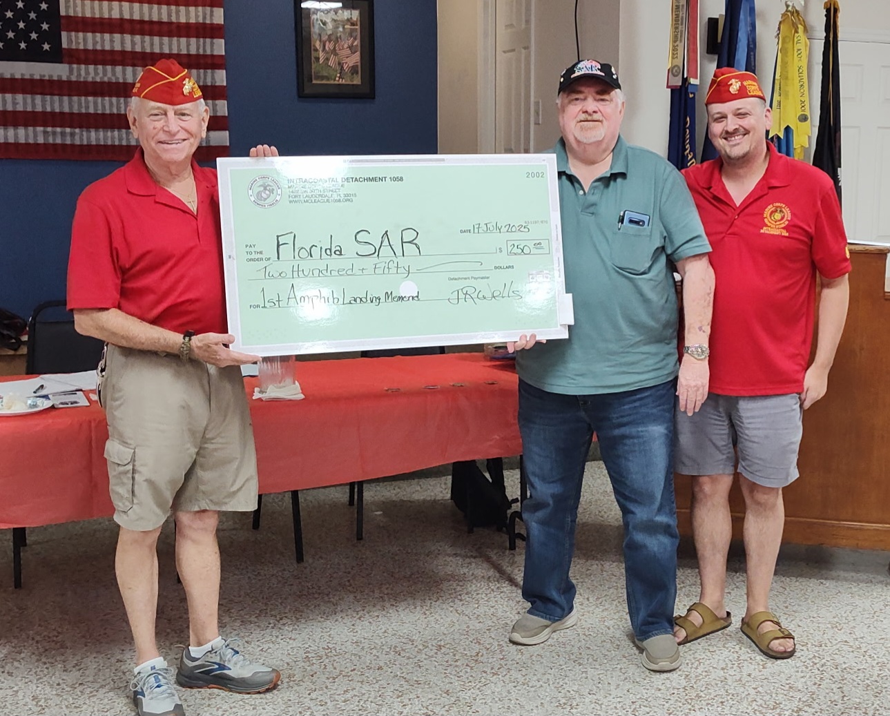 Donation from Intracoastal Detachment